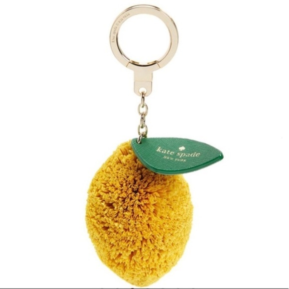 kate spade Accessories - NWOT - KATE SPADE Raffia Lemon Keyfob 🍋